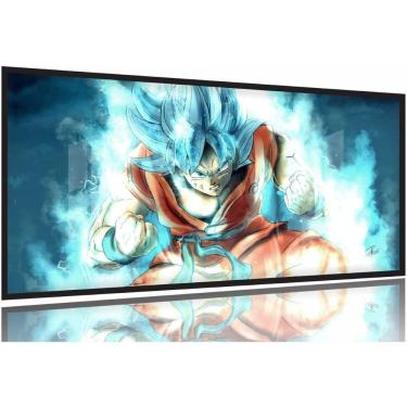 Imagem de Quadro Goku Dragon Ball decorativo 130x60 Moldura Preta 2x2