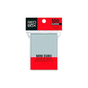 Imagem de Sleeves Mini EURO 44 X 68mm 100 unidades Buró Red Box