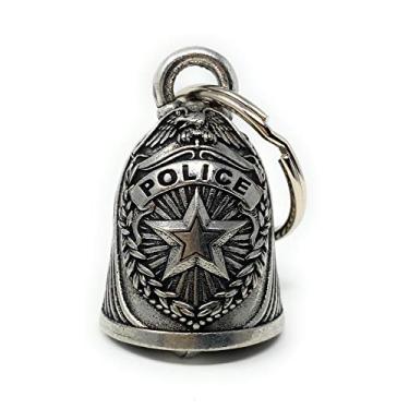Imagem de Acessório de sino de motociclista policial ou chaveiro para sorte