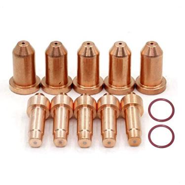 Imagem de 770791 Eletrodo e 770796 Ponta / Bocal para Hobart Airforce 27i 40i Cortador de Plasma XT30R XT40R Tocha Consumíveis de Plasma (PKG-12)