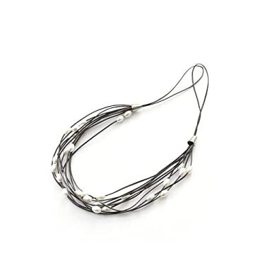 Imagem de Suportes de cortina decorações laços de cortina estrelada laços de cortina de corda pérola laços de cortina acessórios de cortina de corda, Dark Curry, 2 PCS