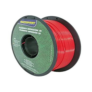 Imagem de Filamento Impressora, Masterprint, PLA, 3D, Vermelho, 1,75 mm, Rolo de 1 kg
