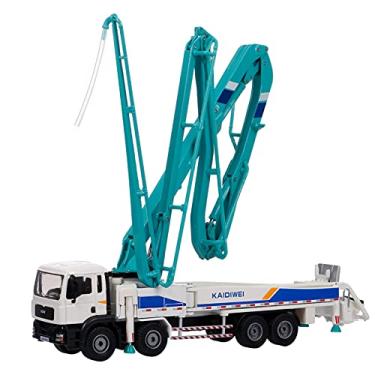 Imagem de Galori Modelo de caminhão de carro 1:55 modelo de caminhão carro liga caminhão de concreto adulto enfeites de metal para crianças natal brinquedos