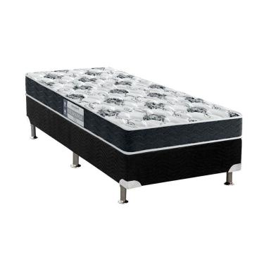 Imagem de  Cama Box Casal: Colchão Espuma Probel D28 ProDormir Advanced + Base CRC Suede Gray(138x188)