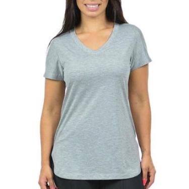 Imagem de Blusa Vesttuario Gola V Longa Camiseta Babylook Mullet Feminina-Feminino