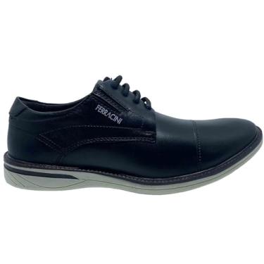 Imagem de Sapato Masculino Casual Monterrey Couro Preto Creme Ferracini 3622-641G