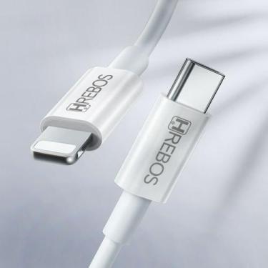 Imagem de Cabo USB-C P/Lightning 1 Metro Turbo Hrebos HS-276