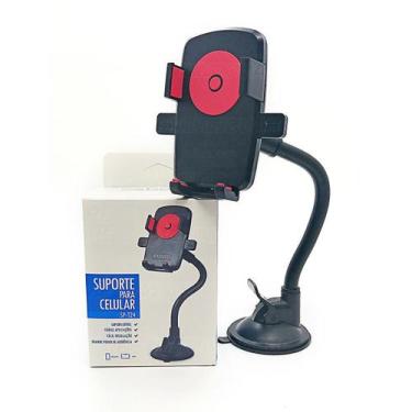 Imagem de Suporte Celular Smartphone Gps Universal Flexível Veicular - Mega Cent