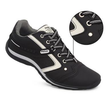 Imagem de Tênis Sapatenis Masculino Philos West Sapato Social Casual, Preto, 42