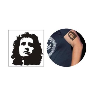 Imagem de Tatuagem Temporária Fã Show Rosto Rei Roberto Carlos - 3I