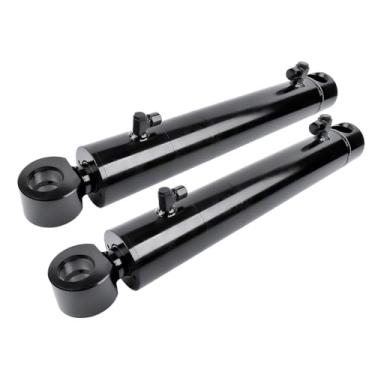 Imagem de Flynsu 2 cilindros de inclinação hidráulica de substituição para Bobcat S160, S510, S530, S550, S570, S590, S595, T550, T590, T595 Número de peça 7151185, BCK-7151185, BCK7151185