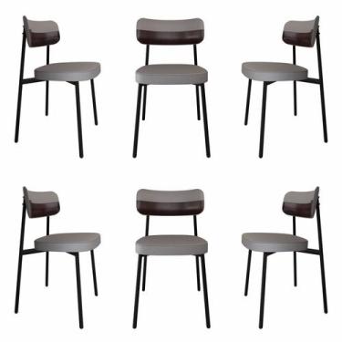 Imagem de Cadeira Fixa com 4 Pés 50 X 44,7 X 83,8 Cm com 6 Unidades Alloa - Meta