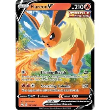 Imagem de Pokemon – Flareon V - SWSH149 - Sword & Shield – Black Star Promo Card - Holo Foil Card