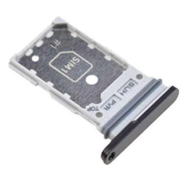 Imagem de Bandeja de cartão SIM dupla para Samsung Galaxy S22 Ultra 5G SM-S908B Suporte para cartão SIM SM-S908B Substituição para SM-S908U SM-S908U1 Phantom Black