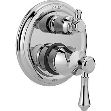 Imagem de DELTA FAUCET T24897, Chrome Cassidy Aparador de válvula de monitor tradicional série 14 com 3 configurações de desvio integrado