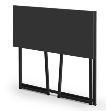 Imagem de escrivaninha dobravel pequena para quarto tampo preto - Sonho da Mamae