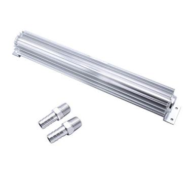 Imagem de Refrigerador de transmissão de passagem dupla de alumínio com aletas de 15 polegadas prata