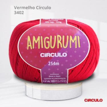 Imagem de Fio Amigurumi Circulo 254m Cor Vermelho Circulo 3402 - Círculo
