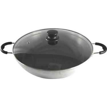 Imagem de Paelleira Teflon Interno 2 Alças Com Tampa Vidro N32 3,4l - Docesar