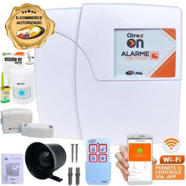 Imagem de Central de Alarme C36 Smart Ppa Wifi App Sirene Sensores sem Fio - CIT