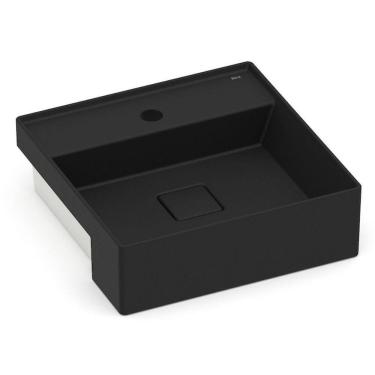 Imagem de Cuba de Semi Encaixe 400cm X 400cm com Mesa T10 Terra Roca Matte Black