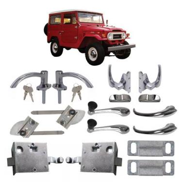Imagem de Kit Maçaneta Fechadura Port Máquina Vidro Toyota Bandeirante - Superce