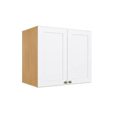 Imagem de Armário Aéreo Cozinha Modulado Infinity c/ 2 Portas 70cm Savana/Branco - Genialflex