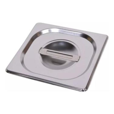 Imagem de Tampa P Cuba Gn Gastronômica Inox Cozinha 1/6 Rechaud Buffet - Aquecel