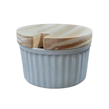 Imagem de Açucareiro Ramequim 250GR tigela - Porcelana Tampa Pinus - Antilope De