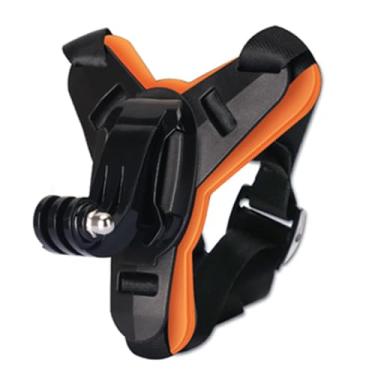 Imagem de Suporte de montagem capacete para gopro9-13 acessórios câmera esportiva suporte montagem capacete motocross e moto (Laranja)