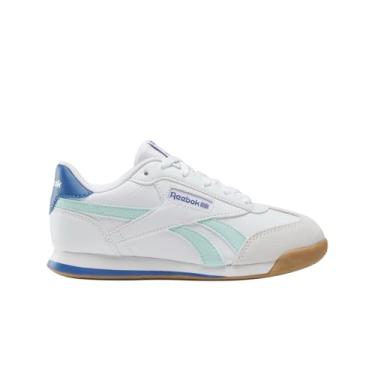 Imagem de Reebok Tênis infantil unissex Zig N Glow 2 de renda elástica, Calçado branco/vermelho energético/azul sempre, 11.5 Little Kid
