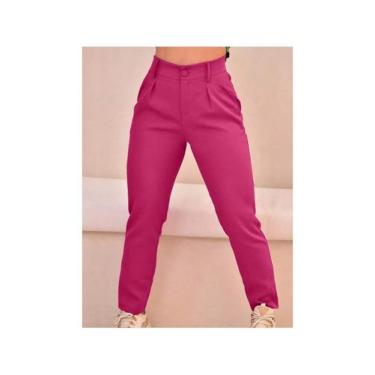 Imagem de Calça Feminina   Slim Com Anel  Alfaiataria Elegante Social e Casual -