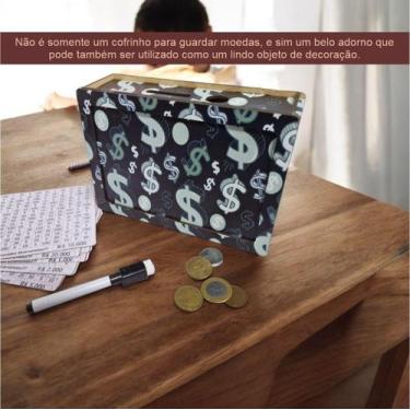 Imagem de Cofre Caixa Dinheiro Wood Box Japone Kakebo Desafio Dinblack - Indústr