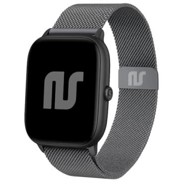 Imagem de Pulseiras NSmart compatível com Amazfit GTS (BIP 2 geração) (Aço Cinzento)
