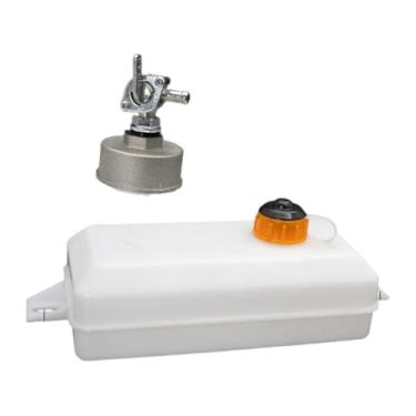 Imagem de Ioensy Conjunto de tanque de combustível de compactador de impacto portátil, caixa de óleo grande e espessada, tanque de combustível a gás, recipiente de gás, Branco