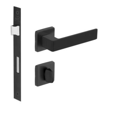 Imagem de Fechadura Porta Banheiro Tess Broca 40mm Preto Imab