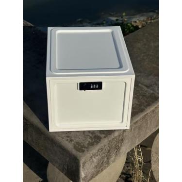 Imagem de Caixa grande para medicamentos seguros, caixa de armazenamento com trava para geladeira/lanches, caixas de bloqueio de telefone com código de combinação para casa/dormitórios/armários de armazenamento