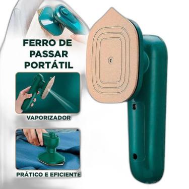 Imagem de Mini Ferro Portátil Tomada Para Passar Roupa Seco E Úmida - Bellator, 