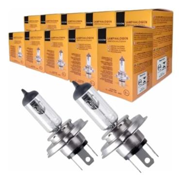Imagem de Kit 10 Lâmpadas Halogena H4 12v 55/60w Automotivo Carro