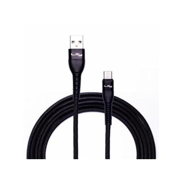 Imagem de Cabo USB A - USB C Lity 3A Preto 2 Metros (C11)