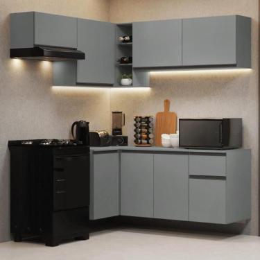 Imagem de Armário De Cozinha Completa De Canto Suspenso 325cm Nice Madesa 05 Cin