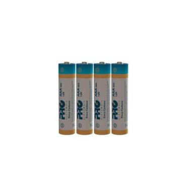 Imagem de Kit Com 4 Pilhas Comum de Zinco  AAA R3 - 1,5V Proeletronic