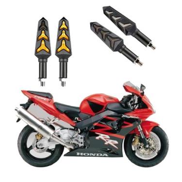 Imagem de KIT 4 Seta Sequencial Pisca de Led Universal Modelo P09S Estrela Moto 