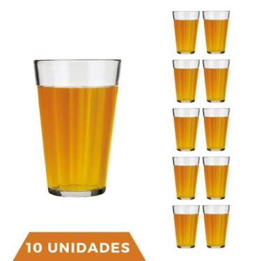 Imagem de Conjunto Com 10 Copo Americano Long Drink 450ml Vidro Nadir - NADIR FI