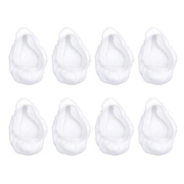 Imagem de Chiffonade 8 peças de almofadas de limpeza a vapor reutilizáveis | Acessórios de pano de microfibra laváveis reutilizáveis compatíveis com a maioria dos esfregões e vapores portáteis