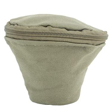Imagem de Yctze Bolsa de Armazenamento de Filtro de café de Tela Reutilizável - Suporte de Tamanho Duplo à Prova d'água e Portátil para Filtros de 155 e 185 - Organizador Multiuso Com Zíper e Gancho