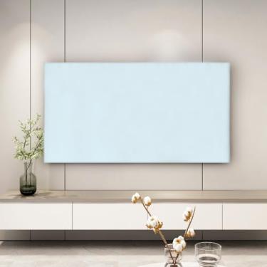 Imagem de Capa de TV de cor sólida 81.3 cm-215.9 cm capa contra poeira de TV moderna elástica LCD LED protetor de tela de poliéster para televisões de computador decoração de sala de estar - Azul||40-45
