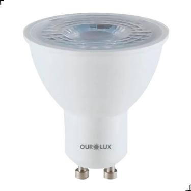 Imagem de 2X Lâmpada Led 6W Mr16 Dicroica Dimerizável Luz Amarela Ouro