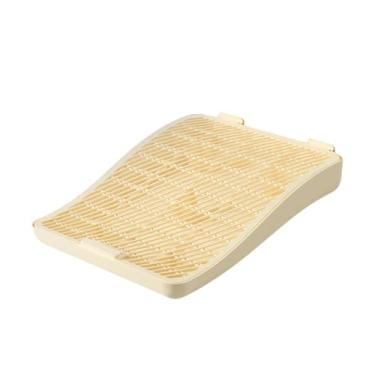 Imagem de Bothyi Tapete para caixa de areia para gatos, tapete para captura de areia, rampa para gatos, degrau antiderrapante, fácil de limpar, proteção para piso de, Amarelo