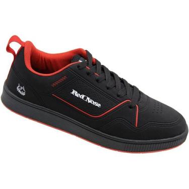 Imagem de Tênis Casual Red Nose Street Callahan Masculino, Preto, Vermelho, 40